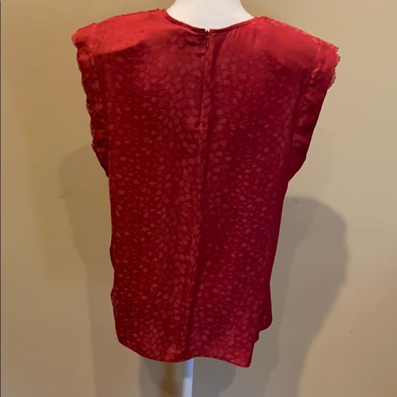 IRO Padded Shoulder Top Sleeveless Satiny Tank - Picture 3 of 7